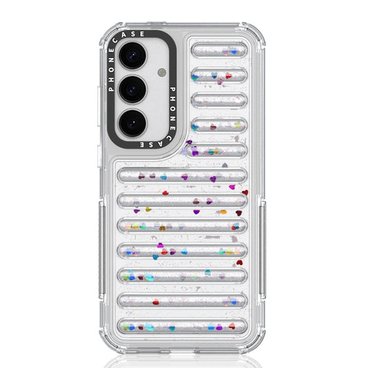 For Samsung Galaxy S25+ 5G Capsule Glitter TPU Hybrid PC Airbag Phone Case(Sequin) - Galaxy S25+ 5G Cases by buy2fix | Online Shopping UK | buy2fix