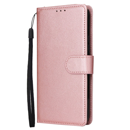 For Samsung Galaxy S25+ 5G 3-Card Slots Multifunctional Leather Phone Case(Rose Gold) - Galaxy S25+ 5G Cases by buy2fix | Online Shopping UK | buy2fix