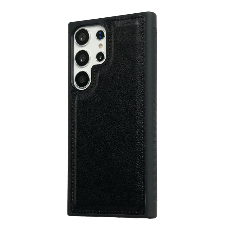 For Samsung Galaxy S25 5G Cowhide Texture Back Cover Phone Case(Black) - Galaxy S25 5G Cases by buy2fix | Online Shopping UK | buy2fix