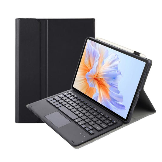 For Honor Pad V9 AH27-A Ultra-thin Detachable Bluetooth Keyboard Leather Tablet Case with Touchpad(Black) - Huawei Keyboard by buy2fix | Online Shopping UK | buy2fix