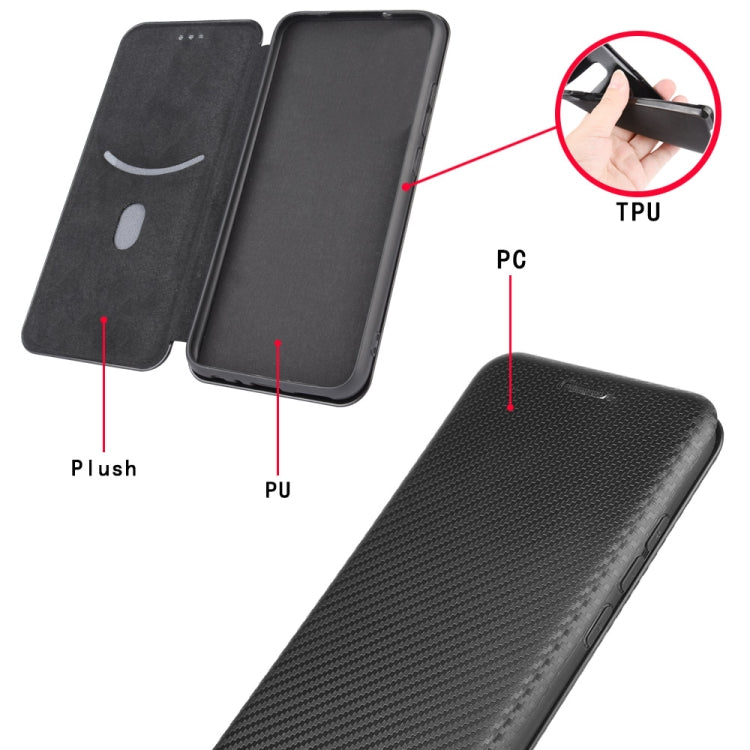 For DOOGEE N20 Pro Carbon Fiber Texture Horizontal Flip TPU + PC + PU Leather Case with Card Slot(Green) - More Brand by buy2fix | Online Shopping UK | buy2fix