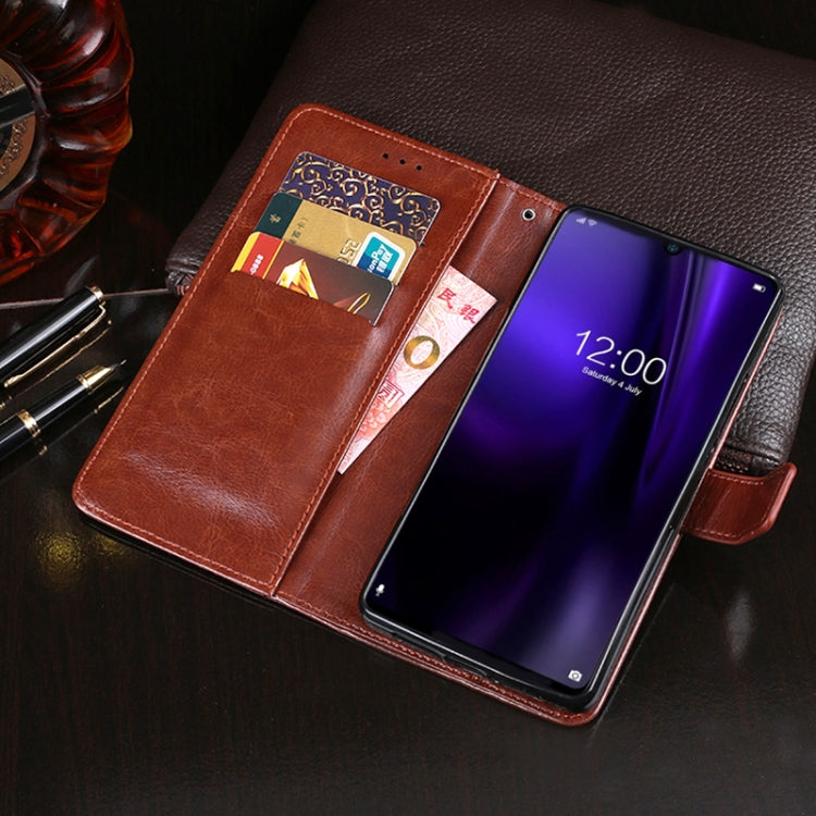 For DOOGEE N20 Pro idewei Crazy Horse Texture Horizontal Flip Leather Case with Holder & Card Slots & Wallet(Brown) - More Brand by idewei | Online Shopping UK | buy2fix