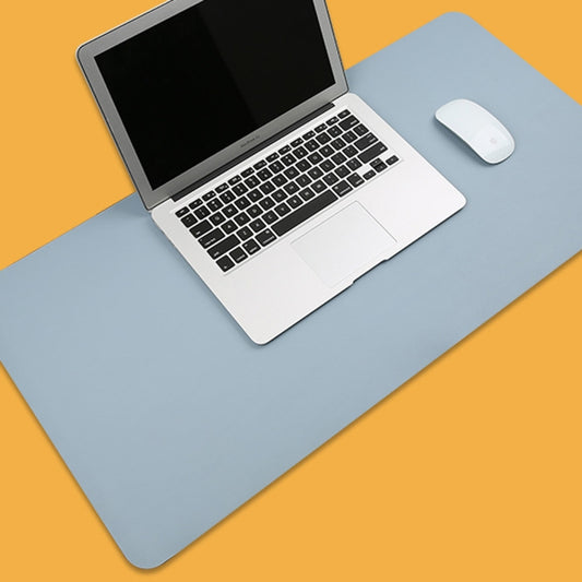 Multifunction Business PU Leather Mouse Pad Keyboard Pad Table Mat Computer Desk Mat, Size: 90 x 45cm(Baby Blue) - Desk Pads by buy2fix | Online Shopping UK | buy2fix