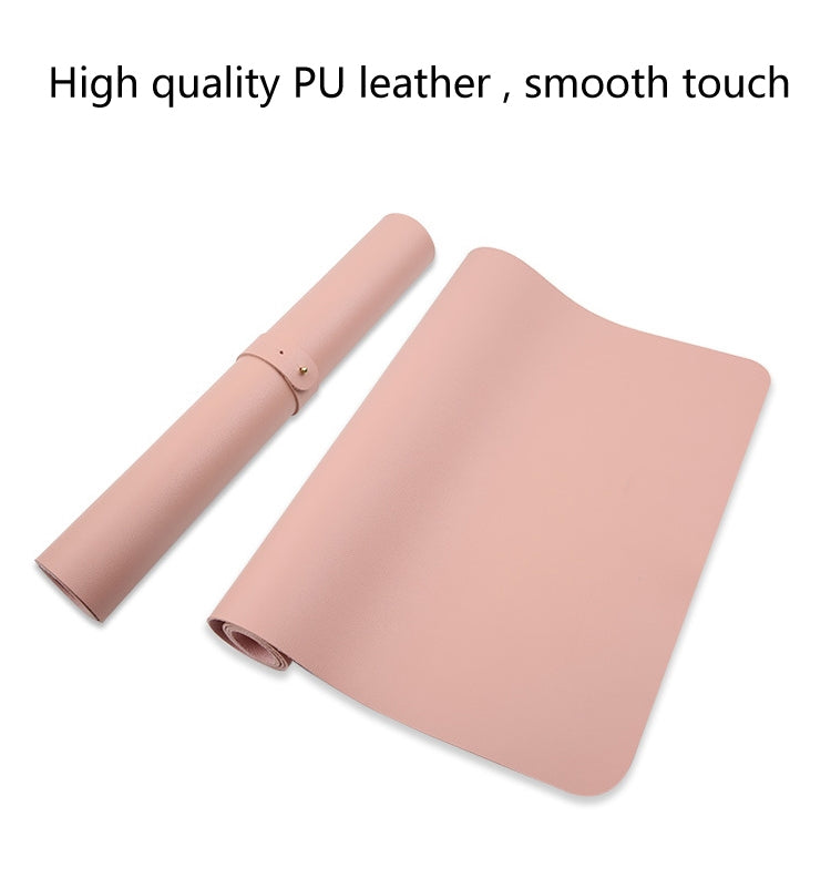Multifunction Business PU Leather Mouse Pad Keyboard Pad Table Mat Computer Desk Mat, Size: 120 x 60cm(Pink) - Desk Pads by buy2fix | Online Shopping UK | buy2fix