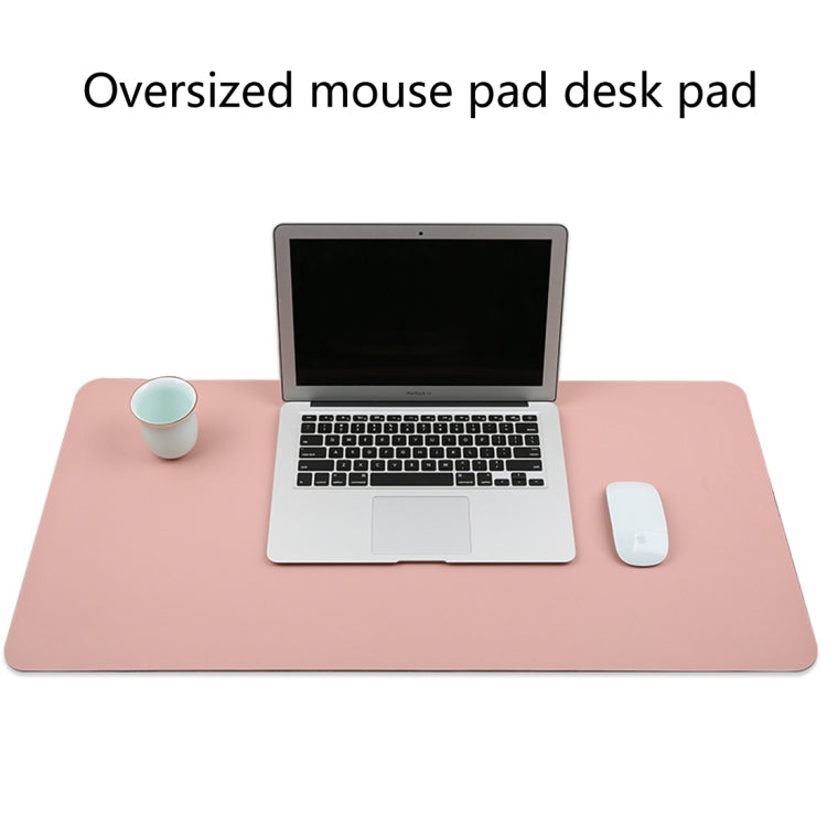 Multifunction Business PU Leather Mouse Pad Keyboard Pad Table Mat Computer Desk Mat, Size: 120 x 60cm(Baby Blue) - Desk Pads by buy2fix | Online Shopping UK | buy2fix