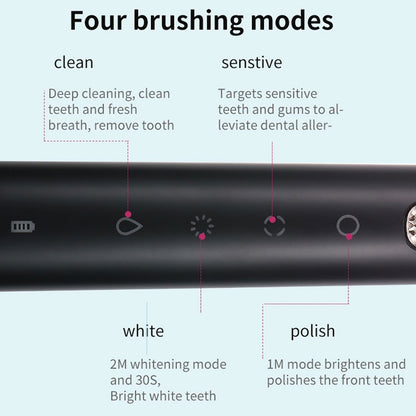 VGR V-809 IPX7 USB Sonic Electric Toothbrush with Memory Function(White) - Toothbrushes by VGR | Online Shopping UK | buy2fix