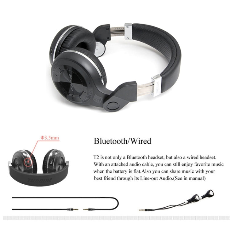 Bluedio T2 Turbine Wireless Bluetooth 4.1 Stereo Headphones Headset with Mic, For iPhone, Samsung, Huawei, Xiaomi, HTC and Other Smartphones, All Audio Devices(White) - Headset & Headphone by Bluedio | Online Shopping UK | buy2fix