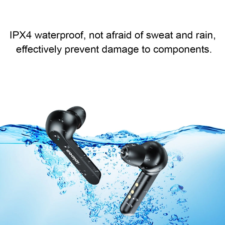 ipipoo TP-2 TWS Bluetooth V5.0 Headset(Black) - TWS Earphone by ipipoo | Online Shopping UK | buy2fix