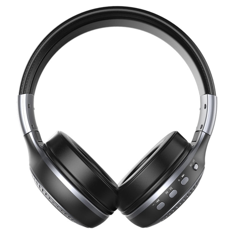 Zealot B19 Folding Headband Bluetooth Stereo Music Headset with Display for iPhone, Galaxy, Huawei, Xiaomi, LG, HTC and Other Smart Phones(Grey) - Headset & Headphone by ZEALOT | Online Shopping UK | buy2fix