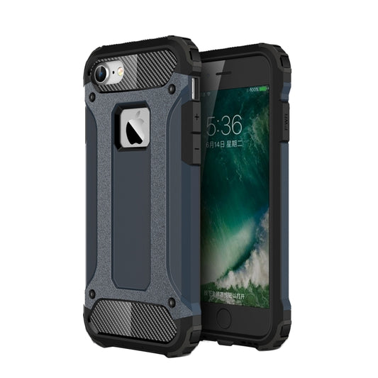 For iPhone 7 Armor TPU + PC Combination Phone Case(Dark Blue) - More iPhone Cases by buy2fix | Online Shopping UK | buy2fix