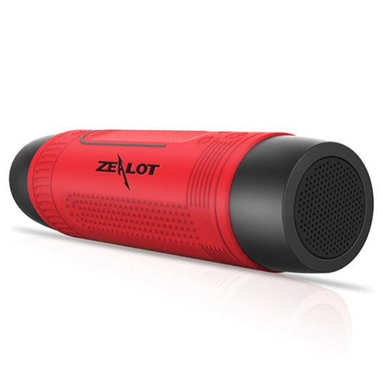 ZEALOT S1 Bluetooth 4.0 Wireless Wired Stereo Speaker Subwoofer Audio Receiver with 4000mAh Battery, Support 32GB Card, For iPhone, Galaxy, Sony, Lenovo, HTC, Huawei, Google, LG, Xiaomi, other Smartphones(Red) - Desktop Speaker by ZEALOT | Online Shopping UK | buy2fix