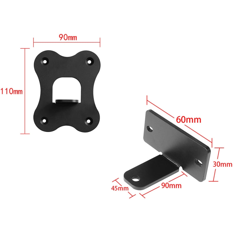 For Genelec G2 HiFi Speaker Wall-mounted Metal Bracket (White) - Speaker Bracket by buy2fix | Online Shopping UK | buy2fix