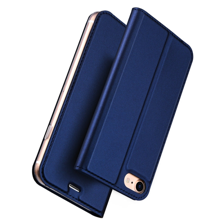 DUX DUCIS Skin Pro Series Leather Case for iPhone SE 2022 / SE 2020 / 8 / 7(Blue) - More iPhone Cases by DUX DUCIS | Online Shopping UK | buy2fix