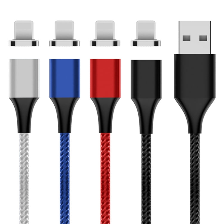 M11 5A USB to 8 Pin Nylon Braided Magnetic Data Cable, Cable Length: 1m (Blue) - Charging Cable & Head by buy2fix | Online Shopping UK | buy2fix