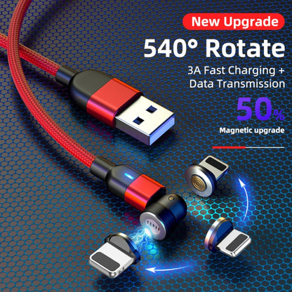 2m 3A Output USB to 8 Pin 540 Degree Rotating Magnetic Data Sync Charging Cable(Red) - Charging Cable & Head by buy2fix | Online Shopping UK | buy2fix