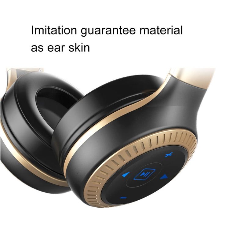 ZEALOT B20 Stereo Wired Wireless Bluetooth 4.0 Subwoofer Headset with 3.5mm Universal Audio Cable Jack & HD Microphone, For Mobile Phones & Tablets & Laptops(Gold) - Headset & Headphone by ZEALOT | Online Shopping UK | buy2fix