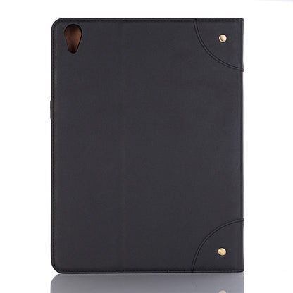 Retro Book Style Horizontal Flip PU Leather Case for iPad Air 13 2024 / iPad Pro 12.9 inch (2018), with Holder & Card Slots & Wallet (Black) - iPad Pro 12.9 (2018) Cases by buy2fix | Online Shopping UK | buy2fix