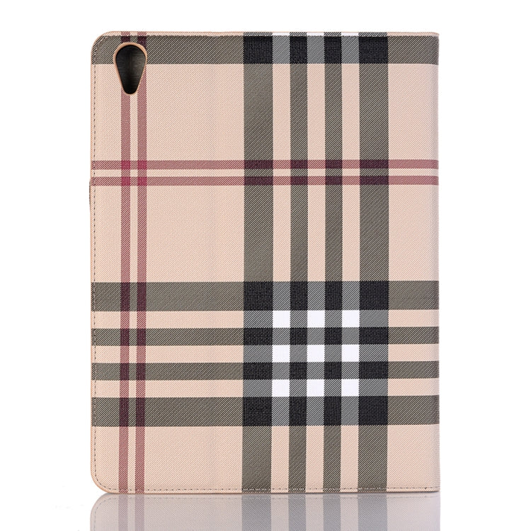 Plaid Texture Horizontal Flip PU Leather Case for iPad Air 13 2024 / iPad Pro 12.9 inch (2018), with Holder & Card Slots & Wallet (White) - iPad Pro 12.9 (2018) Cases by buy2fix | Online Shopping UK | buy2fix