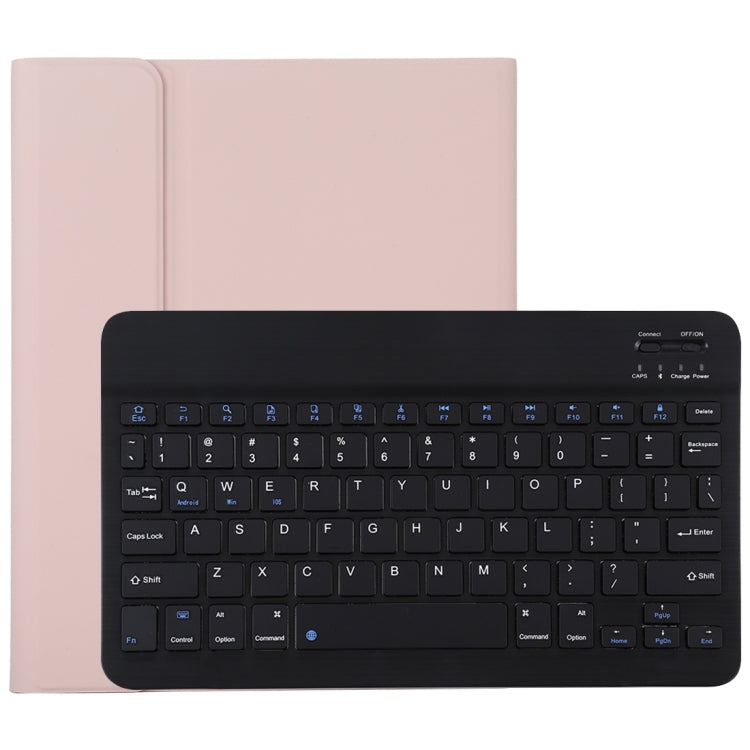 TG11B Detachable Bluetooth Black Keyboard + Microfiber Leather Tablet Case for iPad Pro 11 inch (2020), with Pen Slot & Holder (Pink) - For iPad Pro by buy2fix | Online Shopping UK | buy2fix