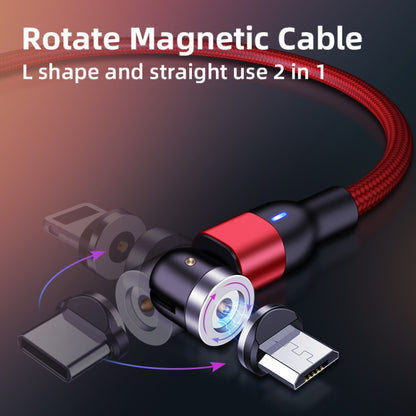 2m 2A Output USB to 8 Pin Nylon Braided Rotate Magnetic Charging Cable(Purple) - Charging Cable & Head by buy2fix | Online Shopping UK | buy2fix