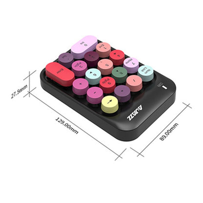 Ajazz AK18 2.4G Mini Wireless Mixed Color Keys Numeric Keyboard (Pink) - Wireless Keyboard by Ajazz | Online Shopping UK | buy2fix