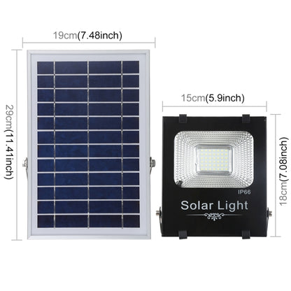 150W 176 LEDs SMD 2835 IP66 Waterproof Ultra-thin Solar Powered Timing LED Flood Light  with 6V / 0.83A Solar Panel & Remote Control(White Light) - Solar Lights by buy2fix | Online Shopping UK | buy2fix