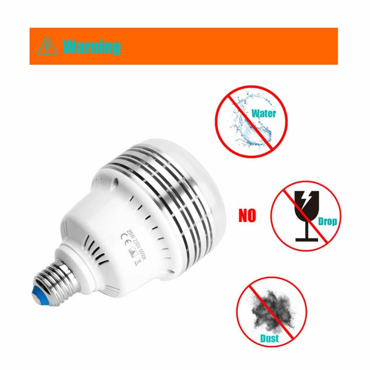MANTOO PGL25 25W 120V 5500K 2990LM LED Light Bulb for Photography Lighting - LED Blubs & Tubes by MANTOO | Online Shopping UK | buy2fix