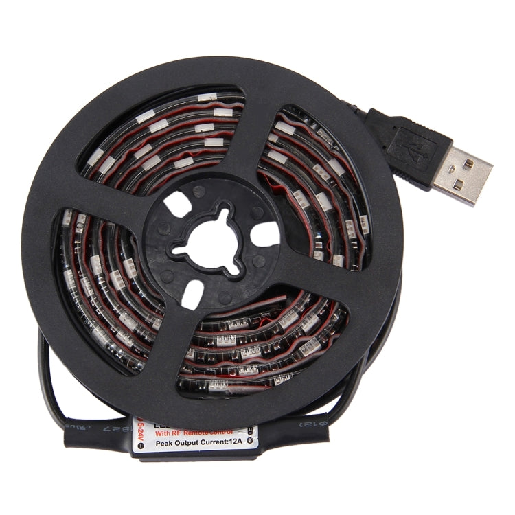 1m USB TV Black Board RGB Epoxy Rope Light, 12W 60 LEDs SMD 5050 with 17-keys RF Wireless Remote Control, DC 5V - Epoxy Waterproof Light by buy2fix | Online Shopping UK | buy2fix