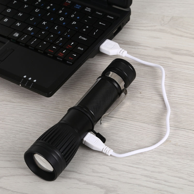 W545 Portable USB Charging LED Electric Torch Flashlight - LED Flashlight by buy2fix | Online Shopping UK | buy2fix