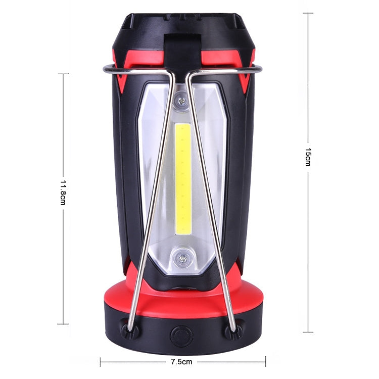 Multifunctional USB Charging Camping Lamp Outdoor Tent Portable Lamp Flashlight Table Lamp (Red) - Camping Lighting by buy2fix | Online Shopping UK | buy2fix