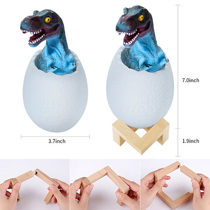 Tyrannosaurus Shape Creative Touch 3D Decorative Night Light, 3-color Patting Version - Night Lights by buy2fix | Online Shopping UK | buy2fix