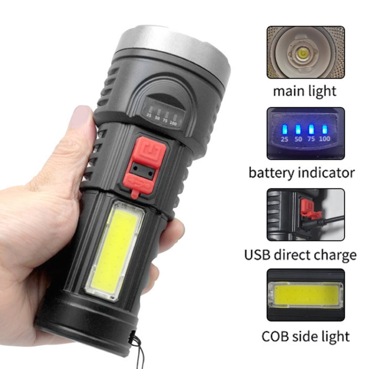 L-822 USB Rechargeable Floodlight Mini Portable LED Flashlight - LED Flashlight by buy2fix | Online Shopping UK | buy2fix