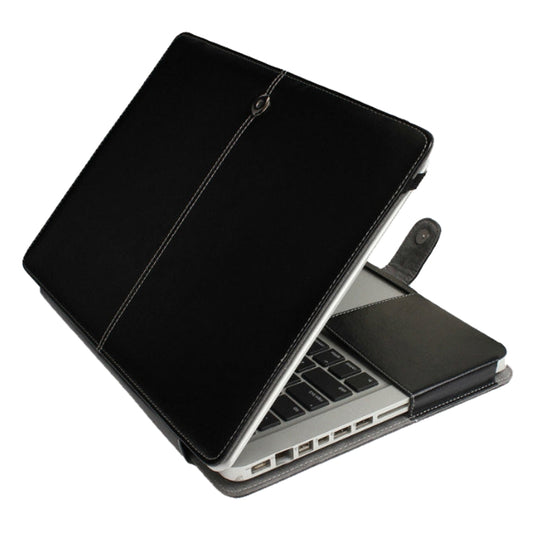 For Macbook Pro 15.4 inch Laptop Crazy Horse Texture Horizontal Flip Leather Case (Black) - MacBook Pro Cases by buy2fix | Online Shopping UK | buy2fix