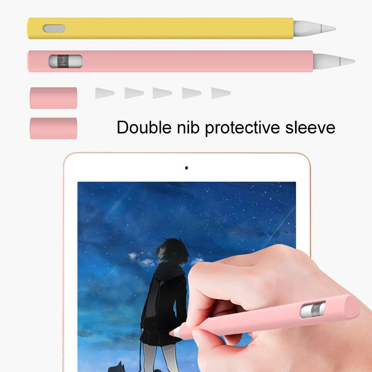 LOVE MEI For Apple Pencil 1 Triangle Shape Stylus Pen Silicone Protective Case Cover (Purple) - Pencil Accessories by LOVE MEI | Online Shopping UK | buy2fix