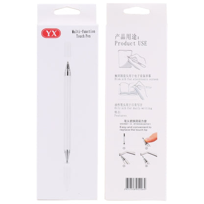 Pt360 2 in 1 Universal Silicone Disc Nib Stylus Pen with Common Writing Pen Function (Pink) - Stylus Pen by buy2fix | Online Shopping UK | buy2fix