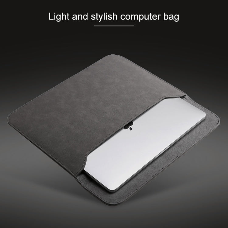 Horizontal Matte Leather Laptop Inner Bag for MacBook Air 11.6 inch A1465 (2012 - 2015) / A1370 (2010 - 2011)(Light Grey) - Protective Bags by buy2fix | Online Shopping UK | buy2fix