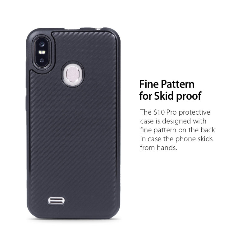 Carbon Fiber Texture TPU Protective Case for Ulefone S10 Pro (Black) - Ulefone Cases by buy2fix | Online Shopping UK | buy2fix