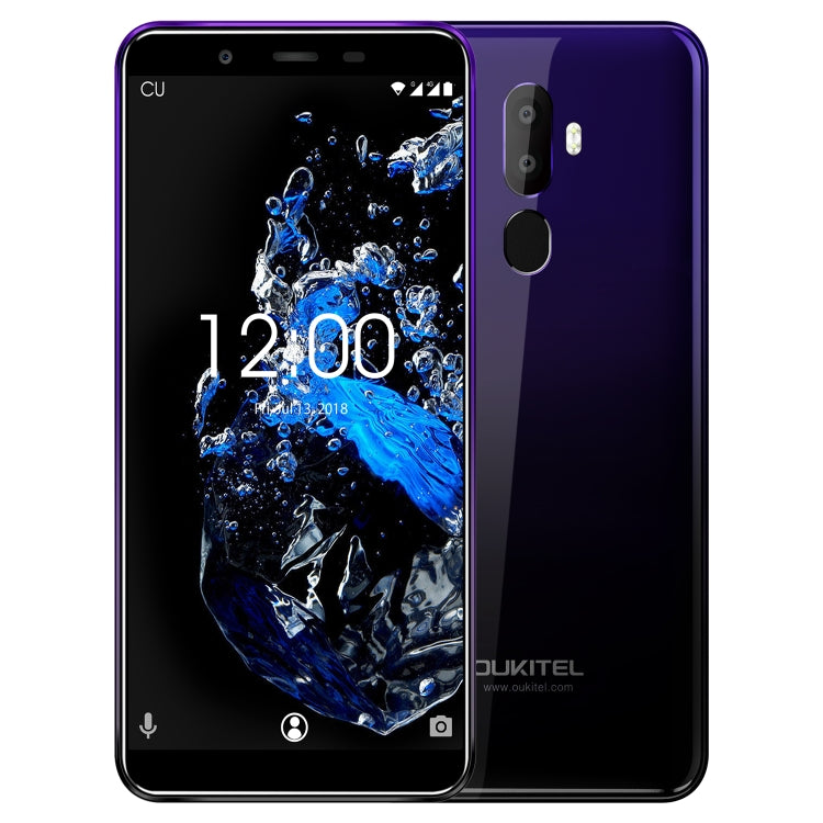 OUKITEL U25 Pro, 4GB+64GB, Dual Back Cameras, Fingerprint Identification, 5.5 inch Android 8.1 MTK6750T Octa Core up to 1.5GHz, Network: 4G, Dual SIM, OTG, OTA(Twilight) - OUKITEL by OUKITEL | Online Shopping UK | buy2fix