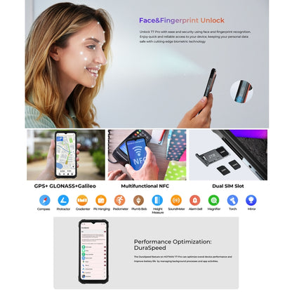 HOTWAV T7 Pro Rugged Phone, 6GB+256GB, 6280mAh, 6.6 inch Android 13 MT8788 Octa Core, Network: 4G, OTG (Black) - Other by HOTWAV | Online Shopping UK | buy2fix