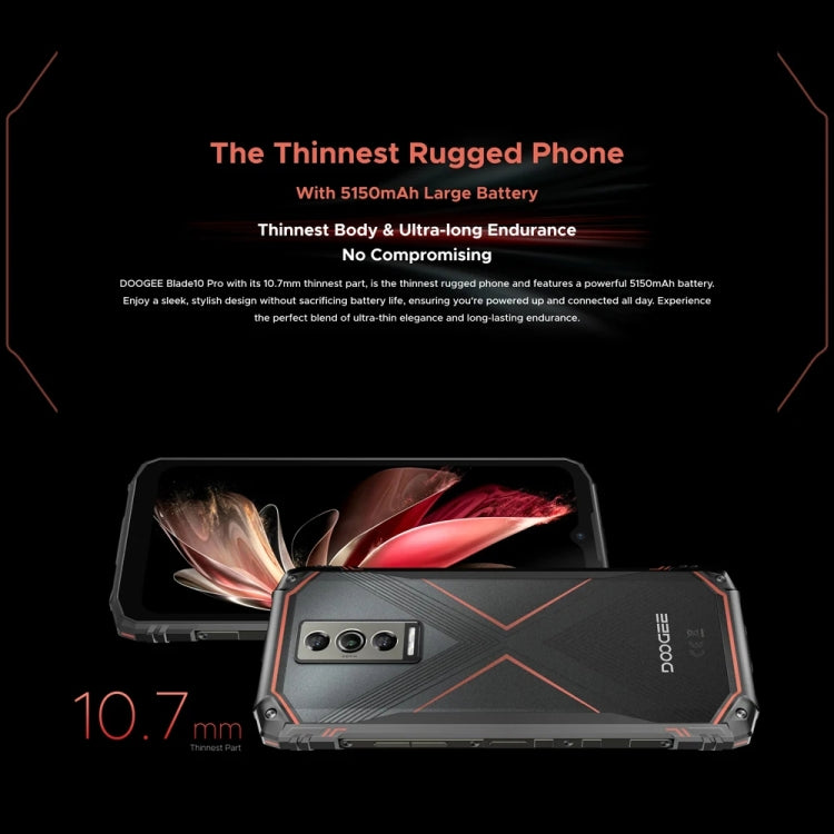 DOOGEE Blade 10 Pro, 6GB+256GB, 6.56 inch Android 14 Spreadtrum T606 Octa Core, Network: 4G, OTG, NFC (Black Silver) - DOOGEE by DOOGEE | Online Shopping UK | buy2fix