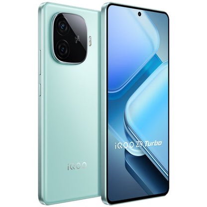 vivo iQOO Z9 Turbo, Dual Back Cameras, 16GB+256GB, Face ID Screen Fingerprint Identification, 6.78 inch Android 14.0 OriginOS 4 Snapdragon 8s Gen 3 Octa Core 3.0GHz, OTG, NFC, Network: 5G, Support Google Play (Mint Green) - vivo by vivo | Online Shopping UK | buy2fix