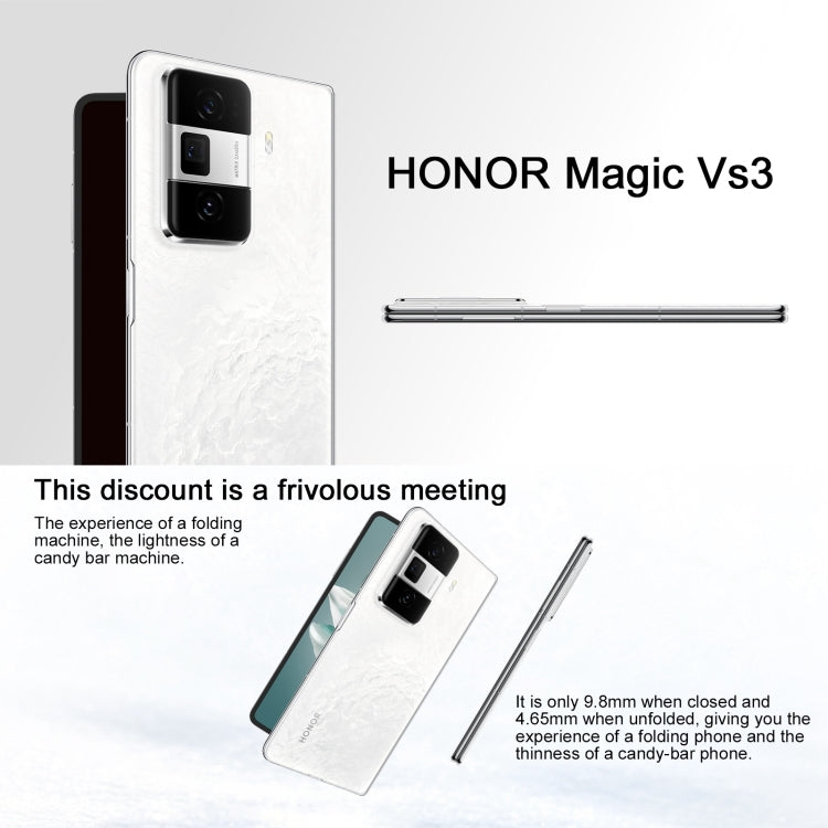 Honor Magic Vs3, 12GB+256GB, Side Fingerprint Identification 7.92 inch + 6.43 inch MagicOS 8.0.1 Snapdragon 8 Gen 2 Octa Core, Network: 5G, OTG, NFC (Green) - Honor by Huawei | Online Shopping UK | buy2fix