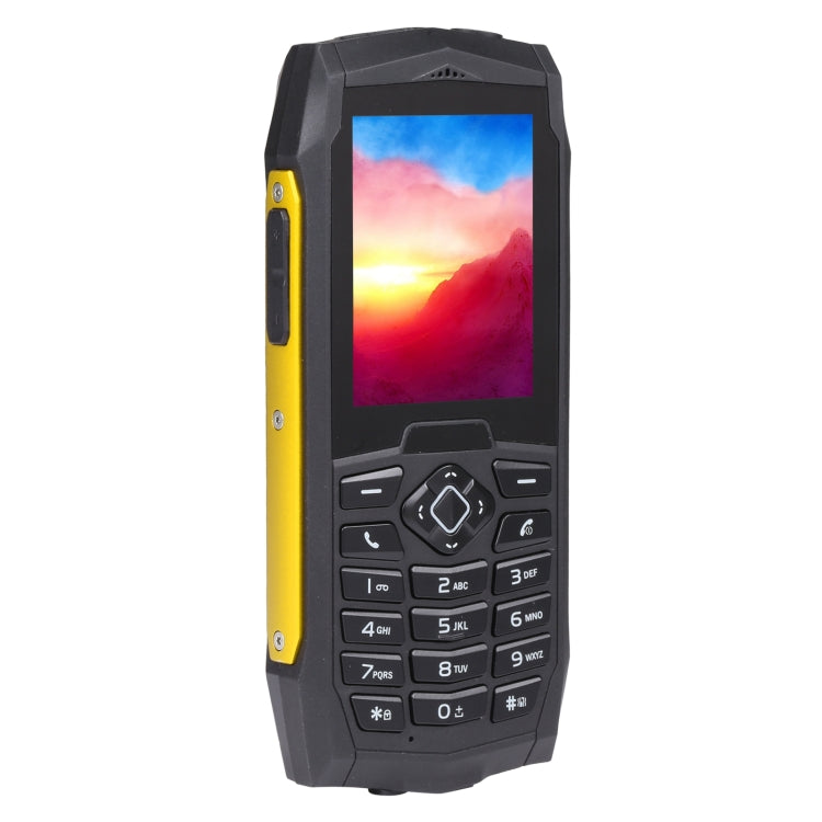 Rugtel R1D Rugged Phone, IP68 Waterproof Dustproof Shockproof, 2.4 inch, MTK6261D, 2000mAh Battery, Loud Box Speaker, FM, Network: 2G, Dual SIM(Yellow) - Others by Rugtel | Online Shopping UK | buy2fix