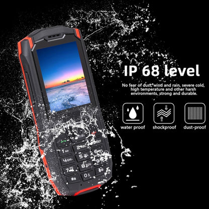Rugtel R2C Rugged Phone, IP68 Waterproof Dustproof Shockproof, 2.4 inch, MTK6261D, 2500mAh Battery, SOS, FM, Dual SIM(Red) - Others by Rugtel | Online Shopping UK | buy2fix
