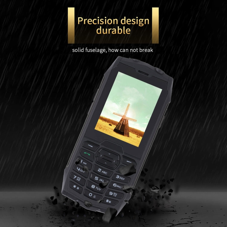 Rugtel R3C Rugged Phone, IP68 Waterproof Dustproof Shockproof, 2.8 inch, MTK6261D, 2000mAh Battery, SOS, FM, Dual SIM(Black) - Others by Rugtel | Online Shopping UK | buy2fix