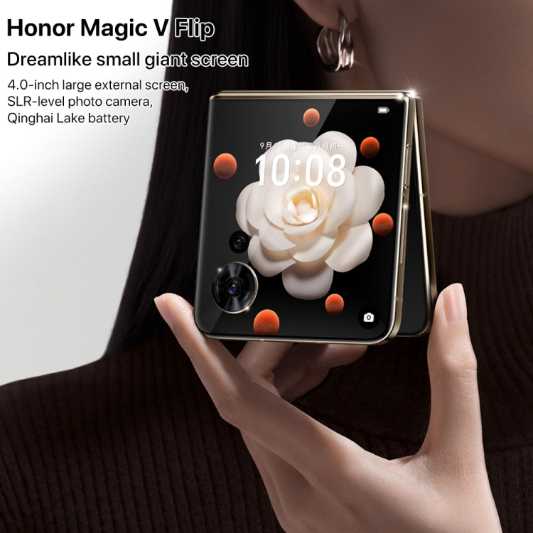 Honor Magic V Flip, 12GB+256GB, 6.8 inch + 4.0 inch Screen MagicOS 8.0 Snapdragon 8+ Gen 1 Octa Core, Network: 5G, NFC, OTG (Pink) - Honor by Huawei | Online Shopping UK | buy2fix