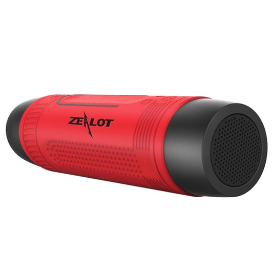 Zealot S1 Multifunctional Outdoor Waterproof Bluetooth Speaker, 4000mAh Battery, For iPhone, Galaxy, Sony, Lenovo, HTC, Huawei, Google, LG, Xiaomi, other Smartphones(Red) - Waterproof Speaker by ZEALOT | Online Shopping UK | buy2fix