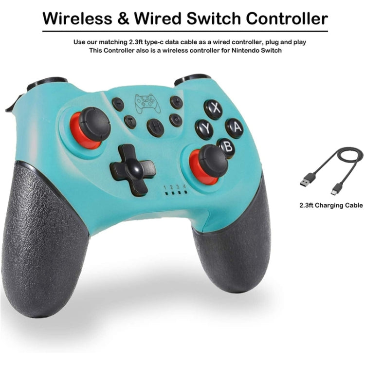 6-axis Bluetooth Joypad Gamepad Game Controller for Switch Pro(Green) - Gamepads by buy2fix | Online Shopping UK | buy2fix