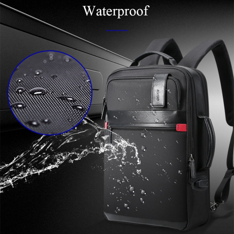 Bopai 751-003151 Large Capacity Anti-theft Waterproof Backpack Laptop Tablet Bag for 15.6 inch and Below, External  USB Charging Port(Black) - Backpack by Bopai | Online Shopping UK | buy2fix