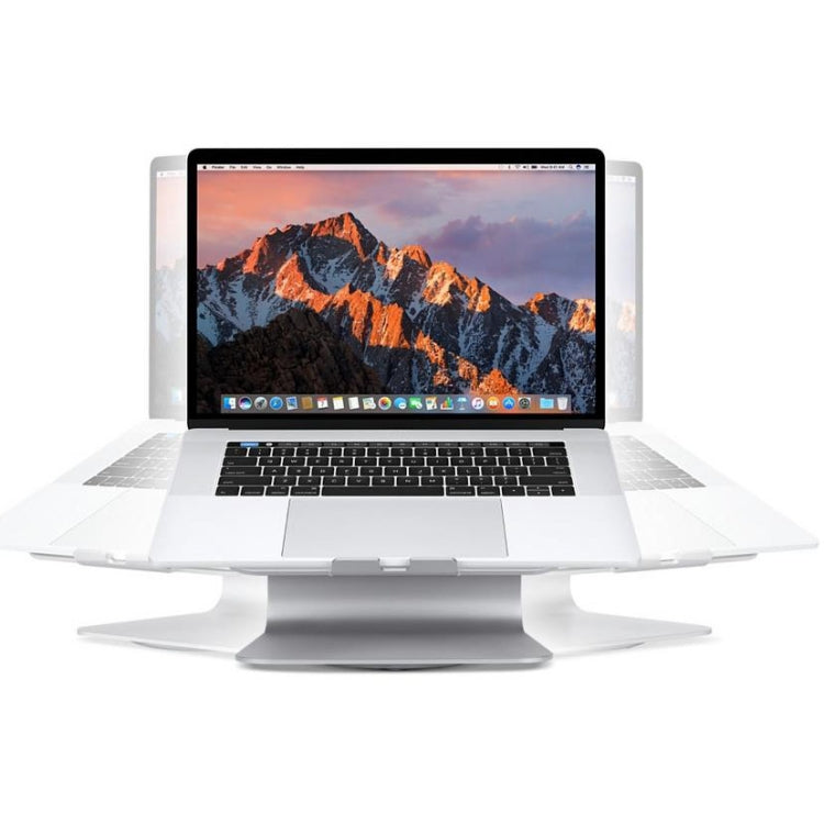 SOPI ZJ-001 Rotation Style Aluminum Cooling Stand with Cool Fan for Laptop, Suitable for Mac Air, Mac Pro,  iPad, and Other Laptops (Silver) - Laptop Stand by buy2fix | Online Shopping UK | buy2fix